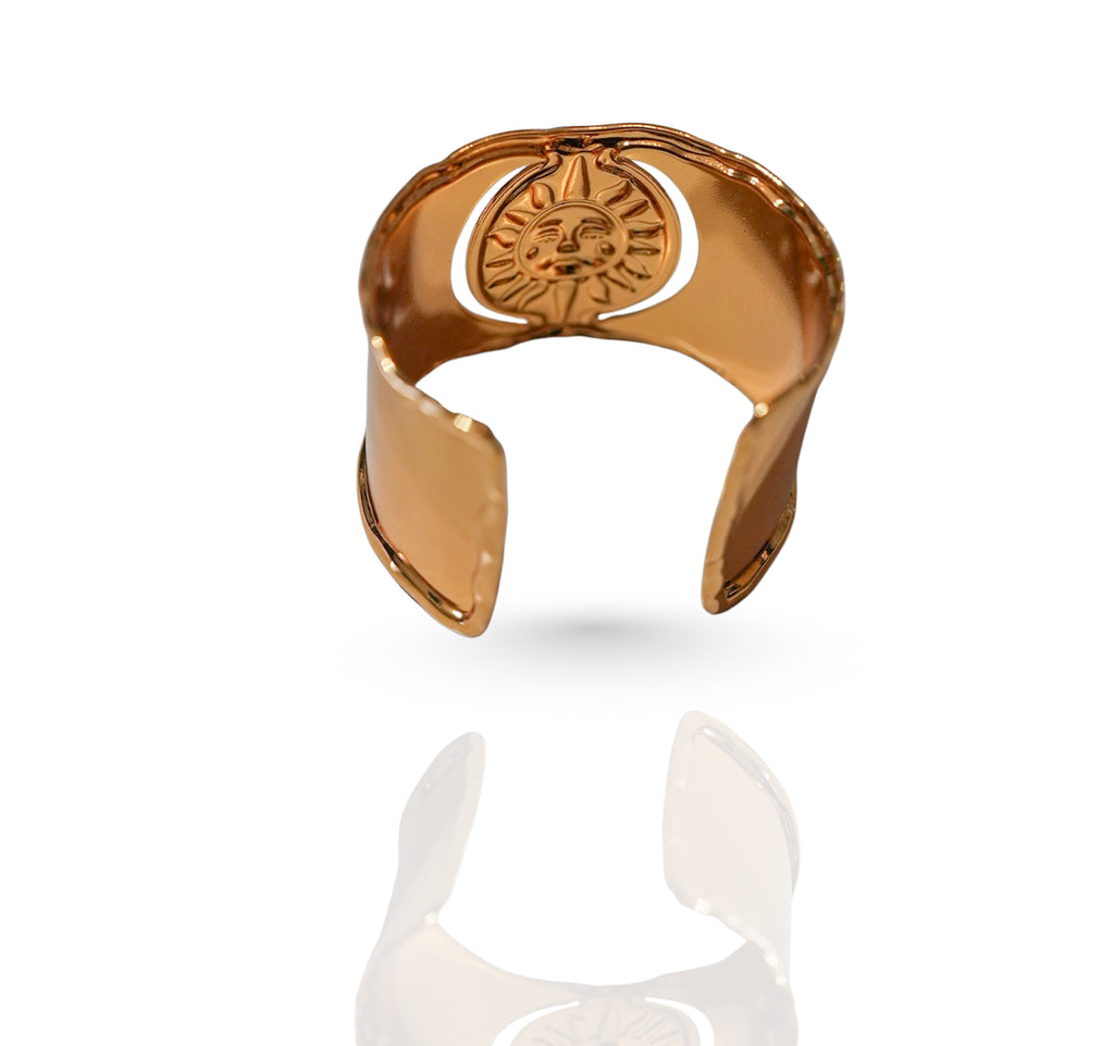 Solar Cuff - 18k Gold Plated