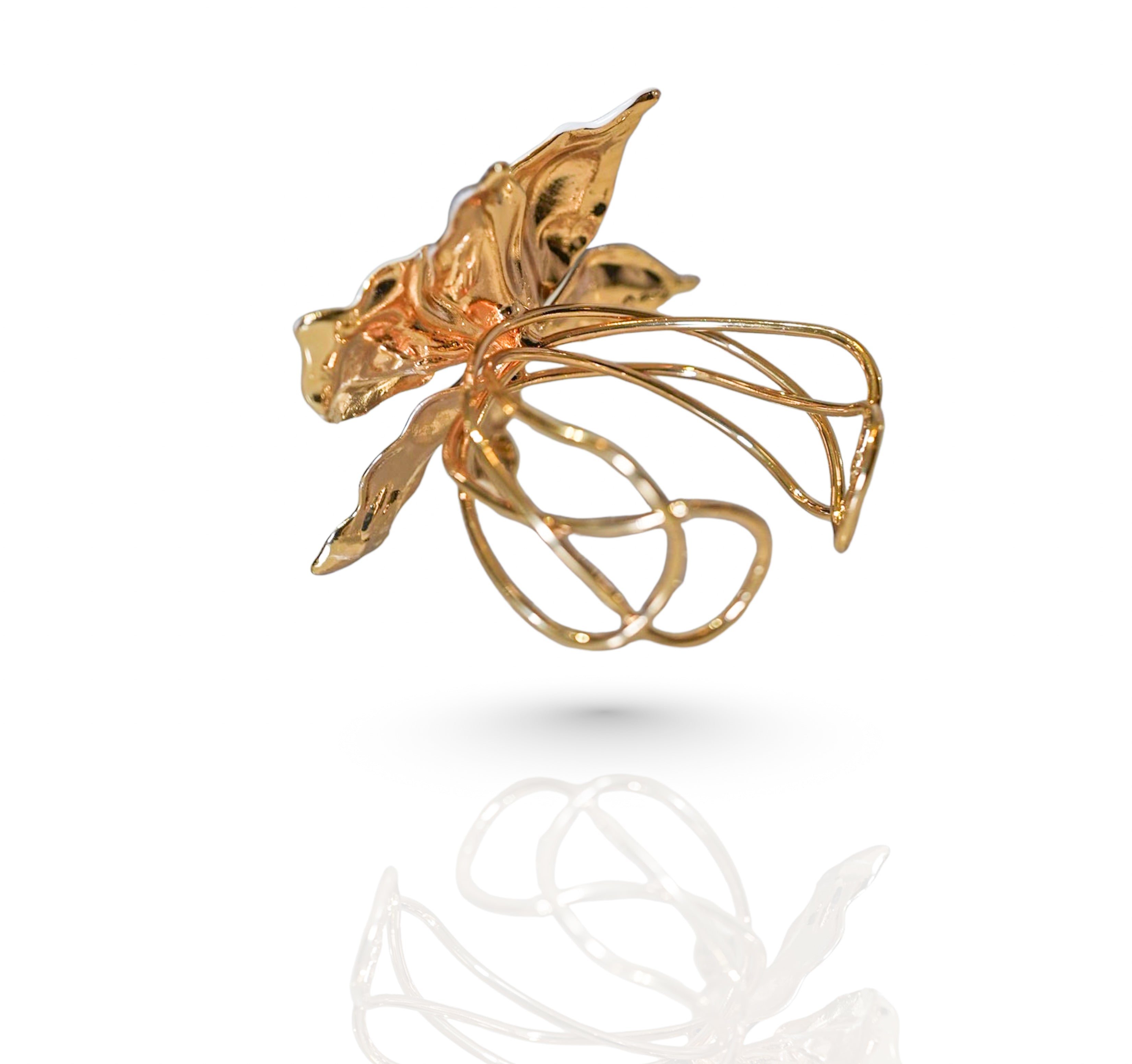 Floral Cuff - 18k Gold