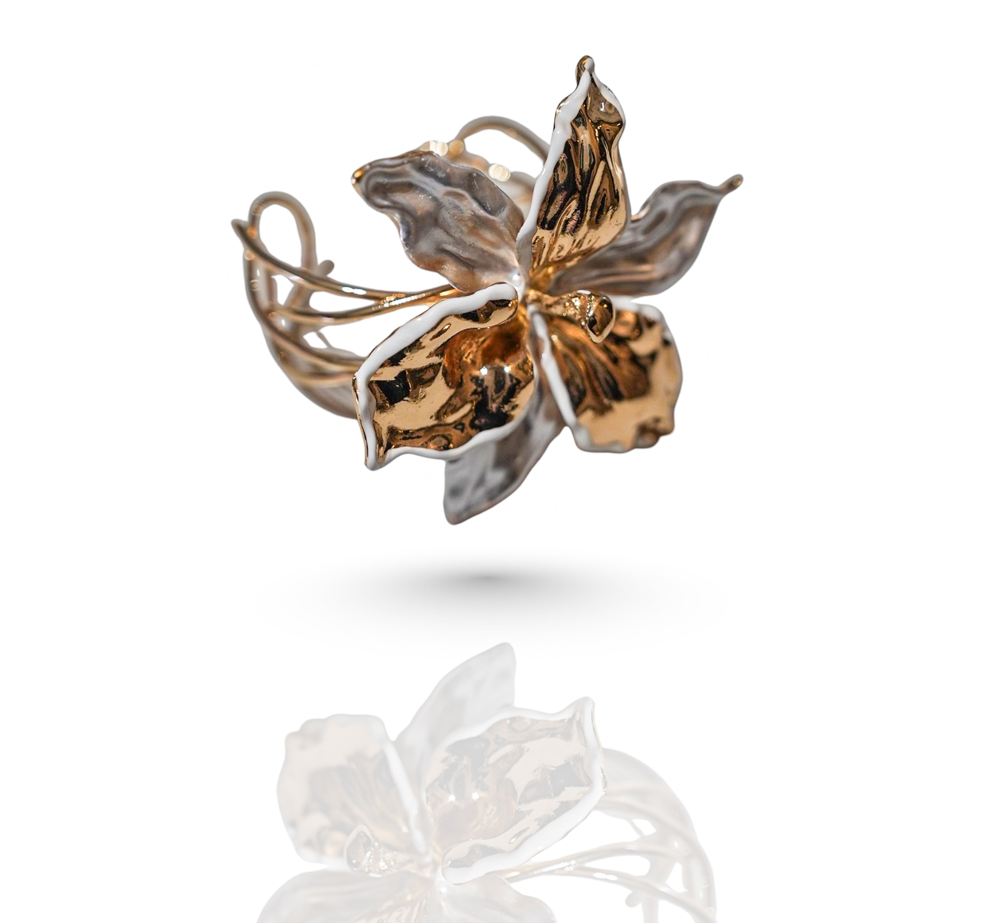 Floral Cuff - 18k Gold