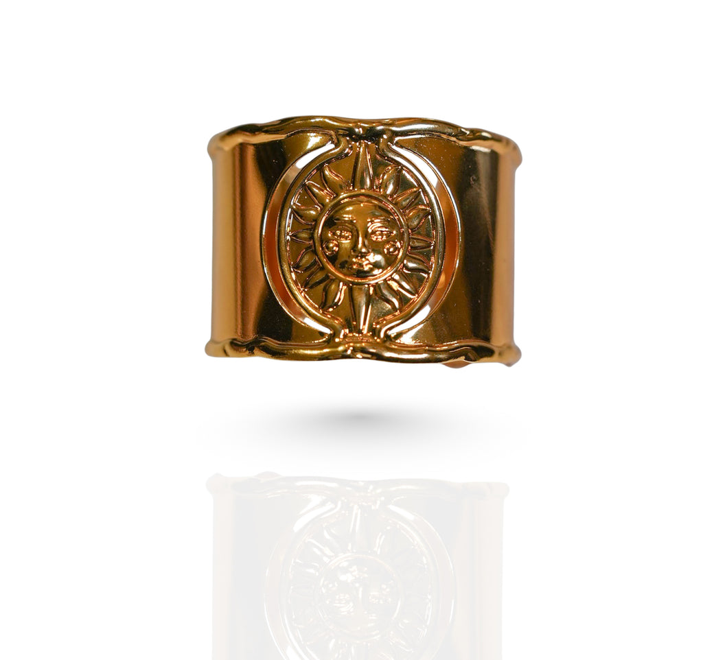 Solar Cuff - 18k Gold Plated