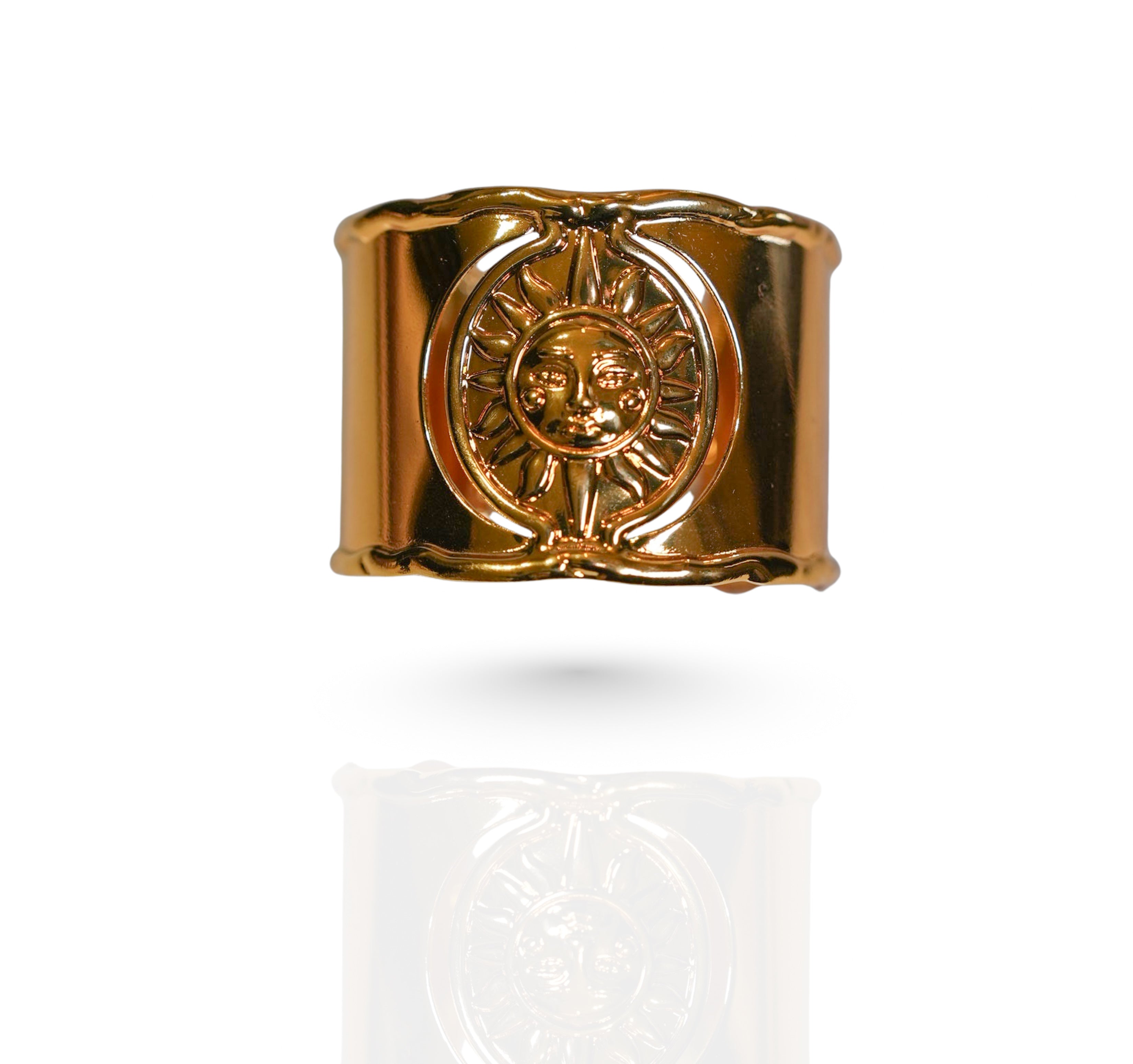 Solar Cuff - 18k Gold Plated