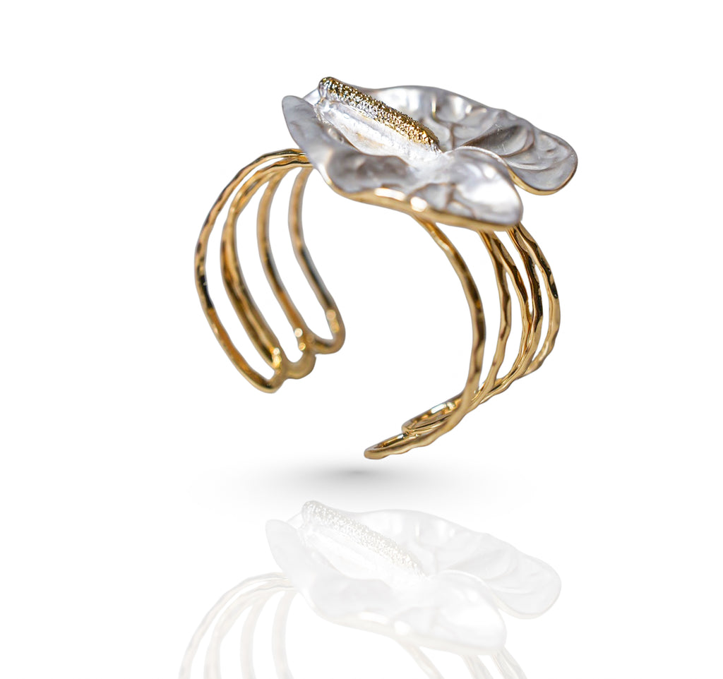 Leaf Cuff - 18k Gold