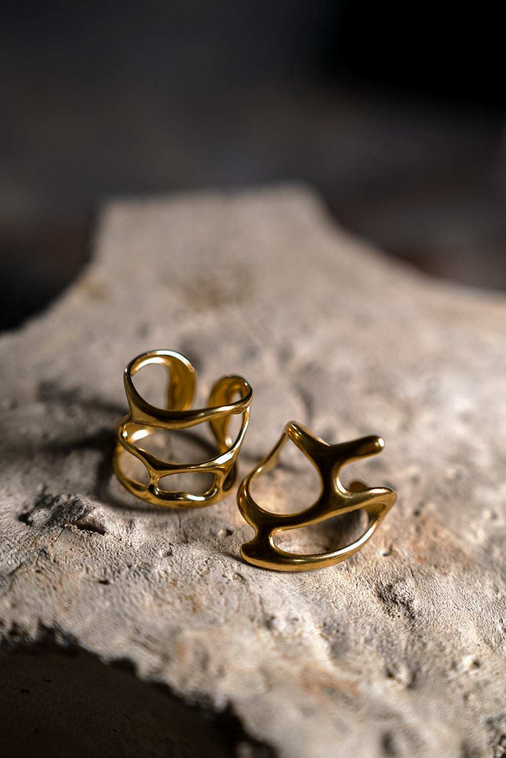 Liquid Gold Rings