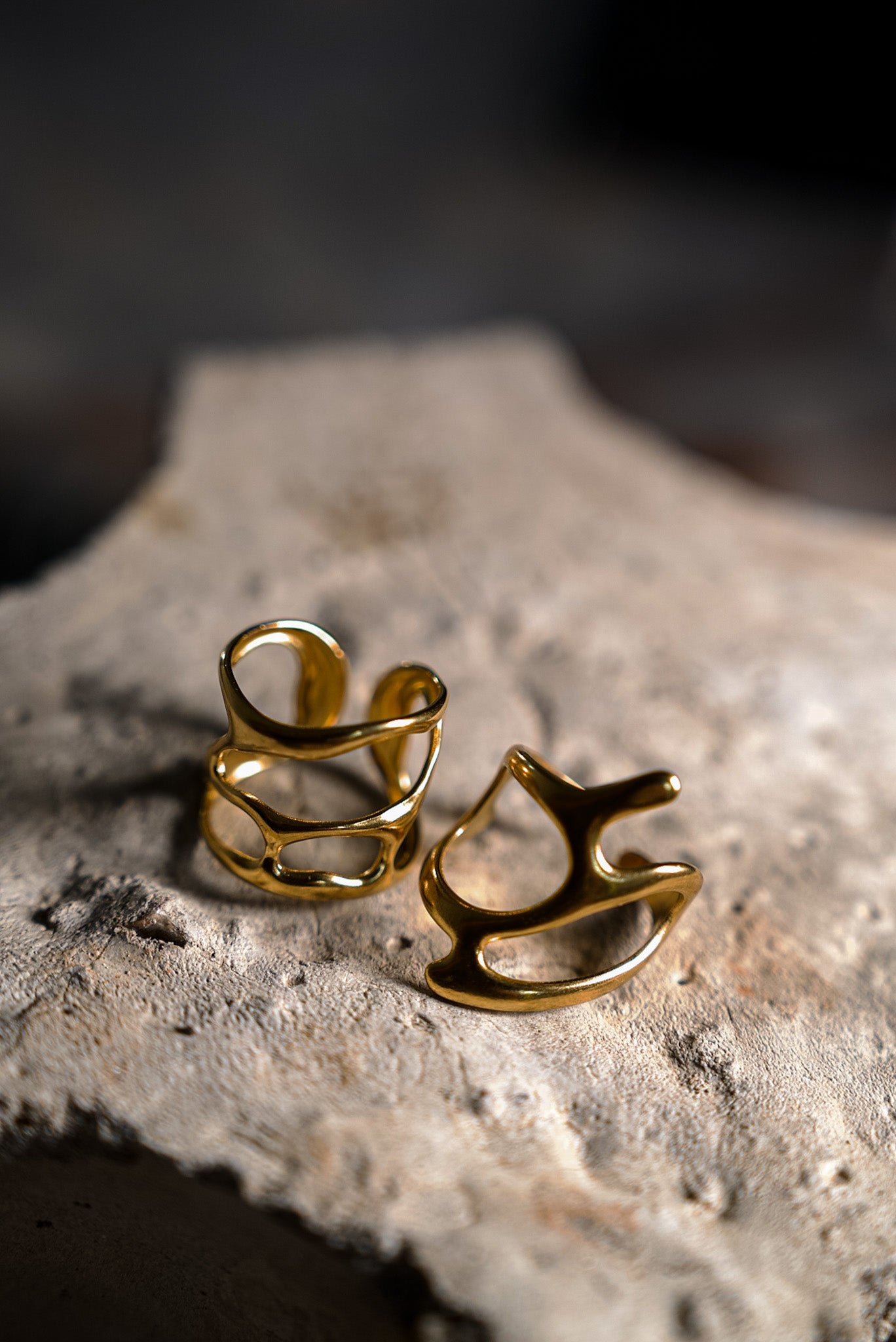 Liquid Gold Rings