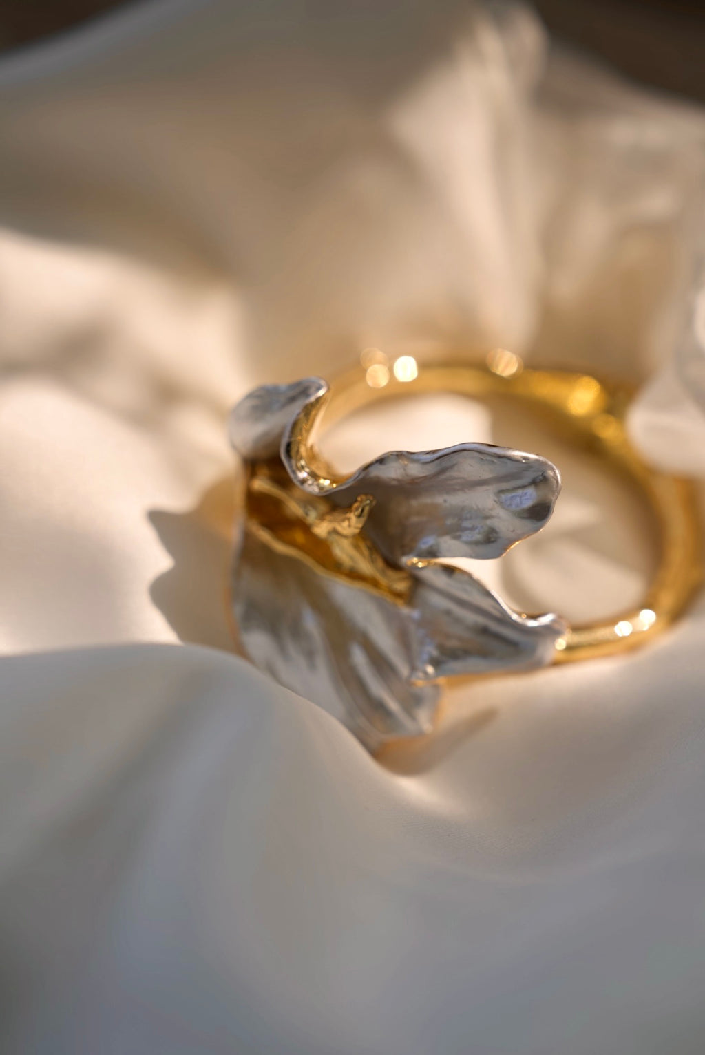 Gilded Orchid Cuff