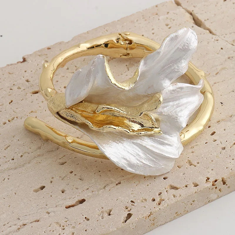Gilded Orchid Cuff