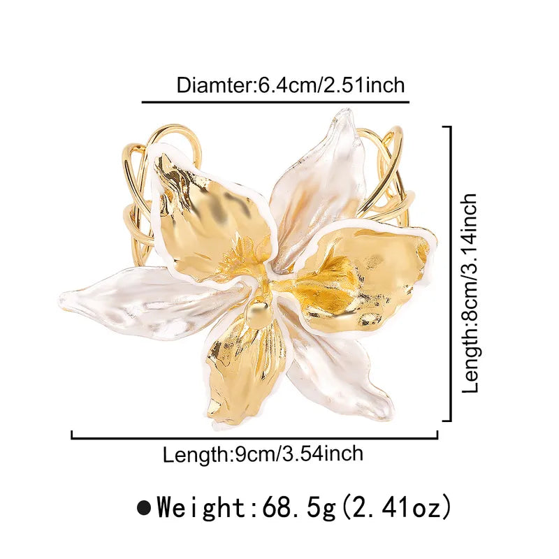 Floral Cuff - 18k Gold