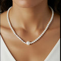 Metal Pearl Necklace