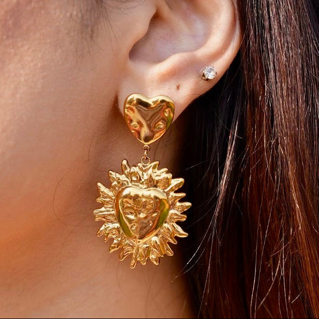 Renaissance Heart Earrings