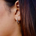 Rose Gold Carabiner Hoops
