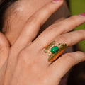 Aurora Emerald Ring