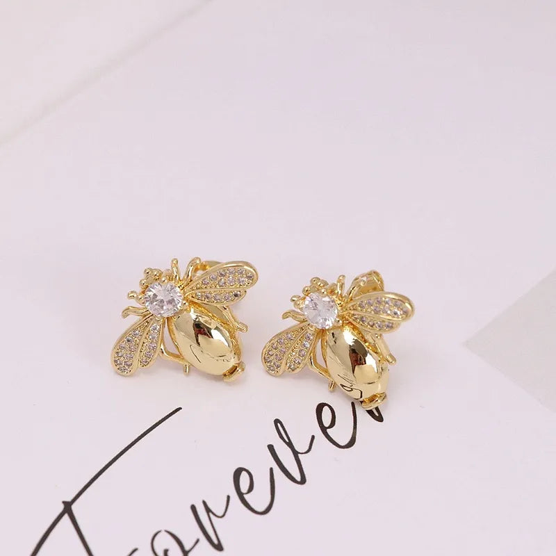 Fae Nectar Studs - 18k Gold plated w/ Zircons