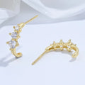Crescent Moon Ear Studs